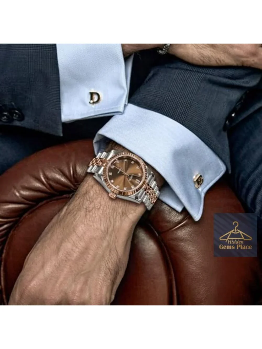 Swiss Quartz Diamond Watch Stainless Steel Sapphire Crystal